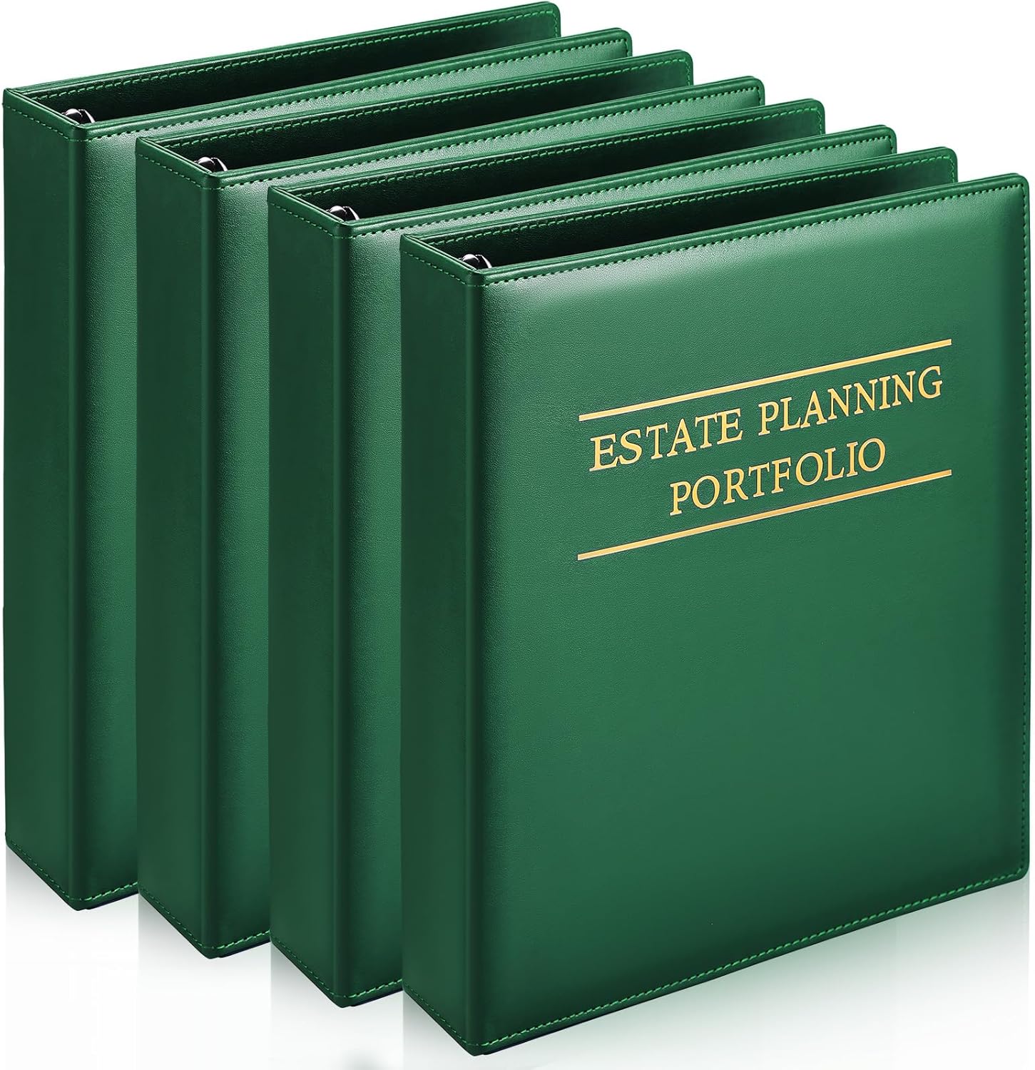Estate Planning Portfolio Binder with Gold Title and Index Tabs