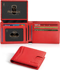 Slim RFID Leather Wallet for Men with Dual ID Windows and Style