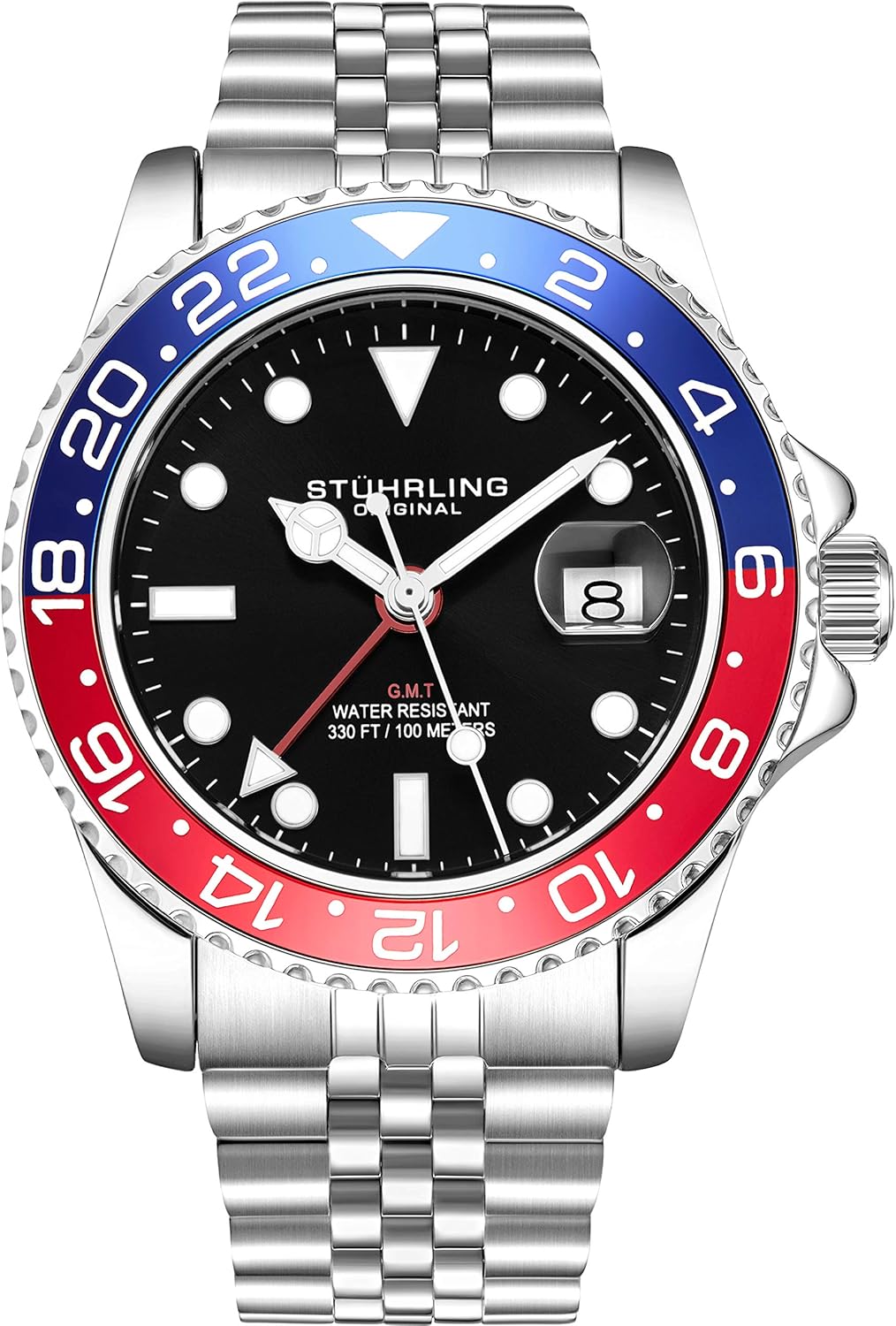 Stuhrling Original Dual Time GMT Watch