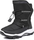 Kids Snow Boots with Faux Fur Lining - Water-Resistant Winter Boots