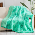 Heated Electric Blanket Throw - Faux Fur Sherpa Comfort