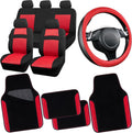 CAR PASS 3D Air Mesh Car Seat Covers & Floor Mats Set