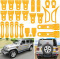 26PCS Exterior Trim Kit for Jeep Wrangler JL JLU 2018-2023 - Yellow