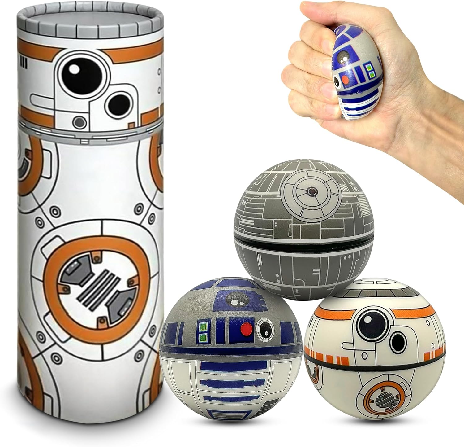 Squishy Stress Ball Set - Improve Focus & Relaxation [BB8 Box]
