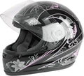 TCMT Size-XL DOT Motorcycle Butterfly Flip Up Full Face Helmet