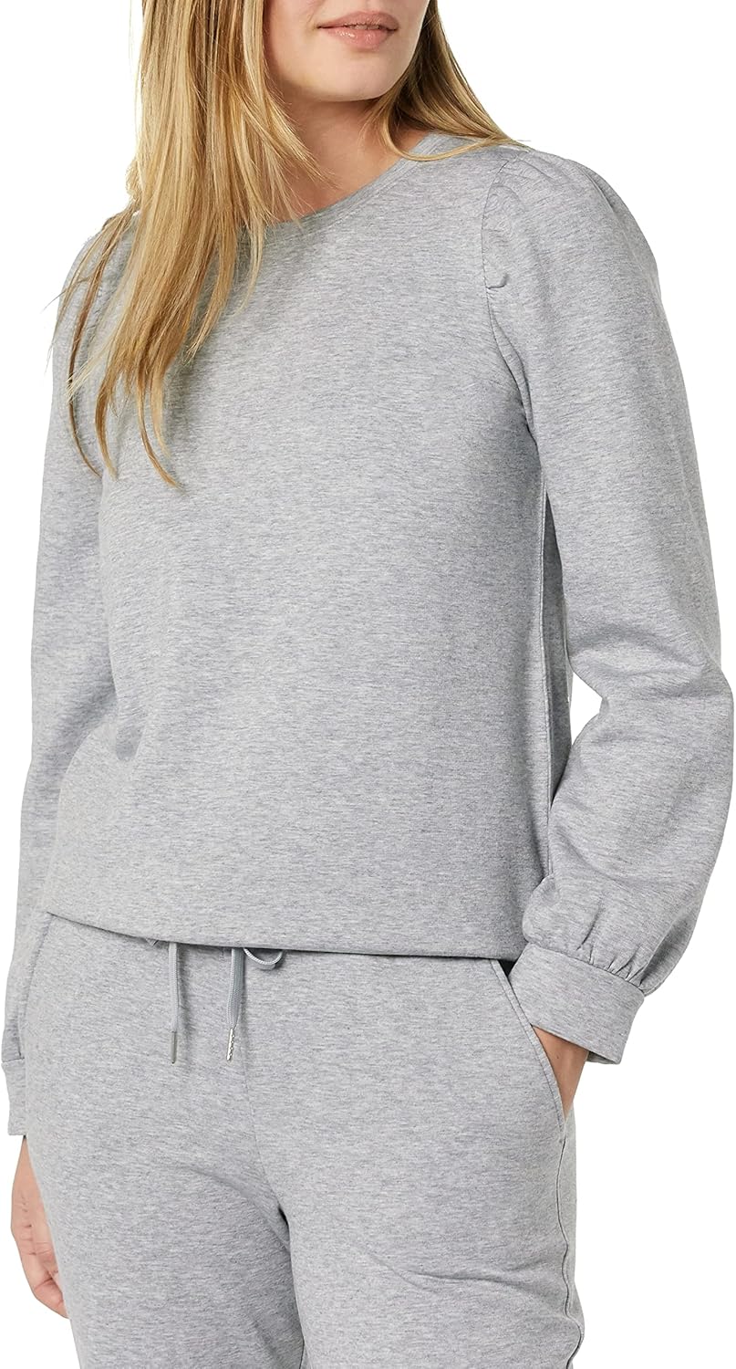 Puff Sleeve Sweatshirt for Women - Stylish and Comfortable Wear