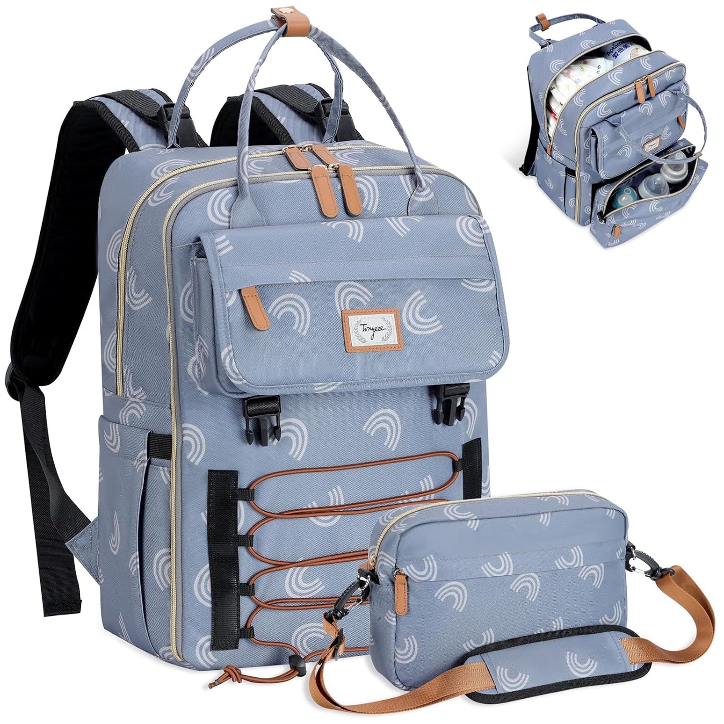 Multifunctional Baby Diaper Backpack - Stylish & Spacious!