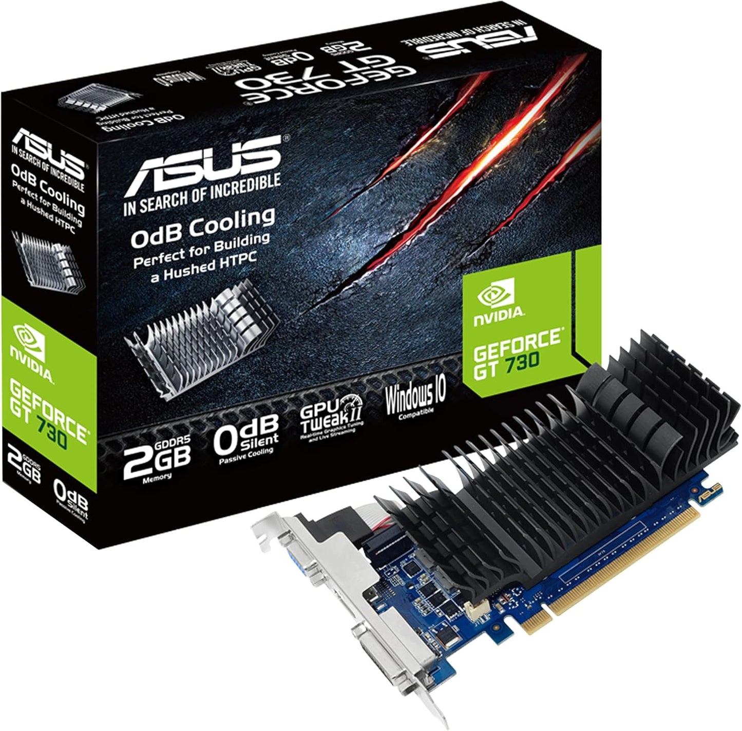 Silent ASUS GT 730 2GB Graphics Card