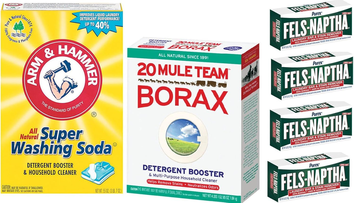 Ultimate Laundry Soap Kit - Powerful Ingredients for Cleaner Clothes