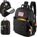 Tool Backpack Heavy Duty Tool Bag with Padded Shoulder - Organized