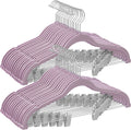 Velvet Pants Hangers 30-Pack - Slim Non-Slip Closet Solution