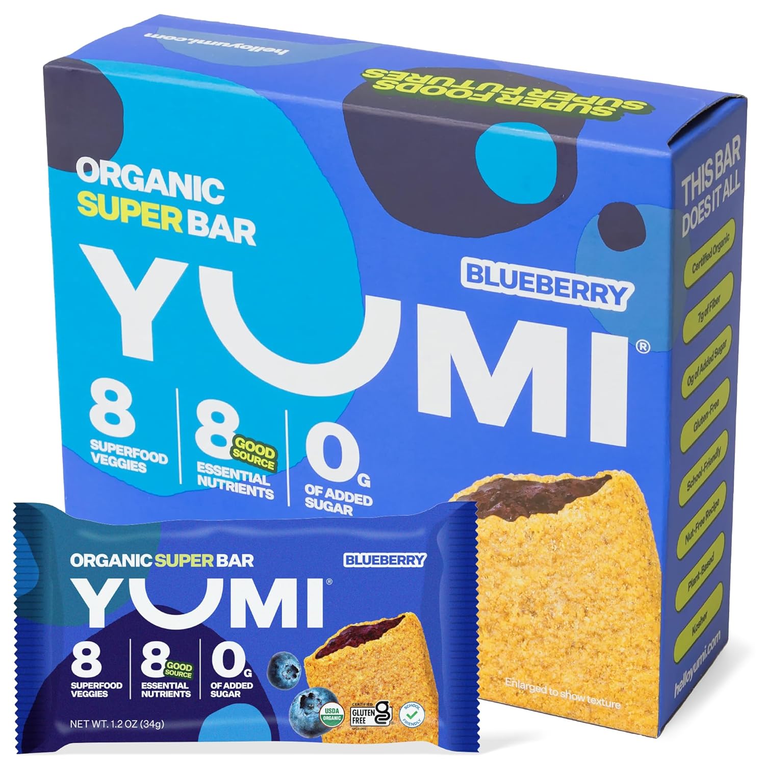 YUMI Organic Breakfast Superbar: Healthy Snack Bars for Kids