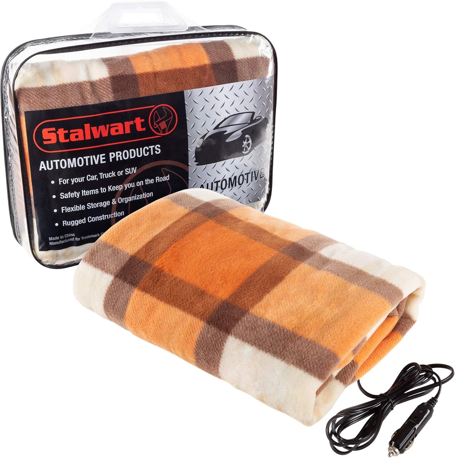 Heated Blanket - 12-Volt Electric Fleece Car Blanket for Travel