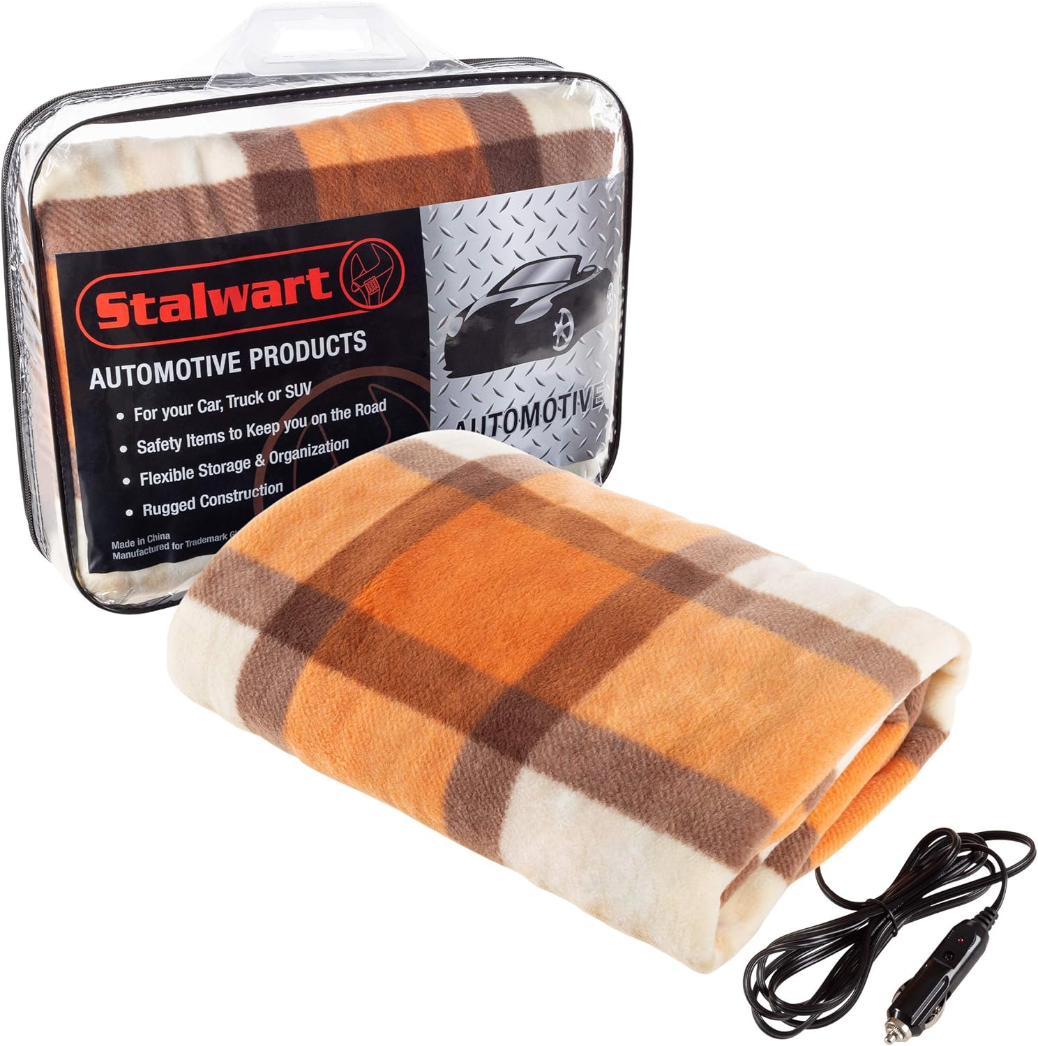 Heated Blanket - 12-Volt Electric Fleece Car Blanket for Travel