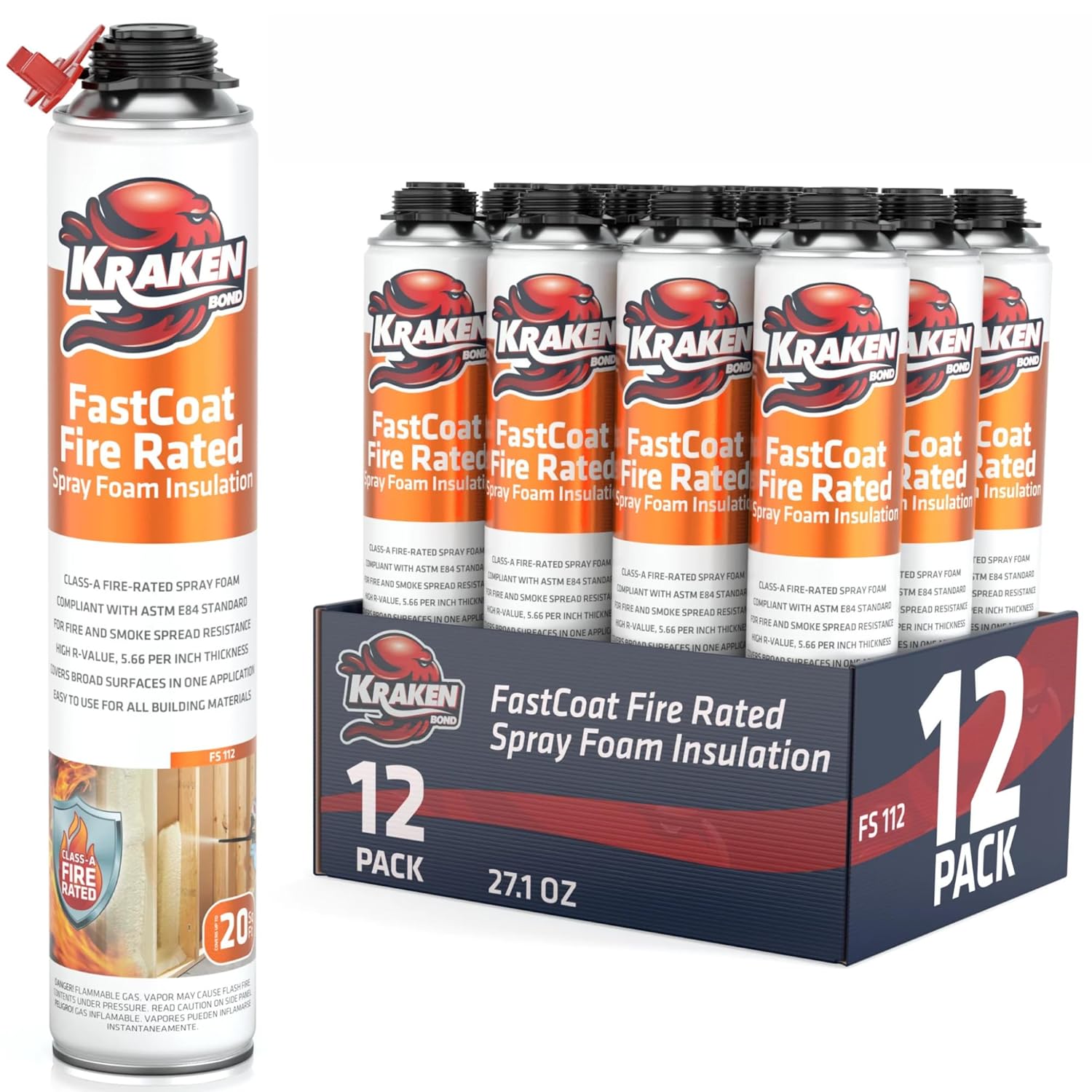 Kraken Bond Fastcoat Fire Rated Spray Foam Insulation Kit