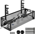 Under Desk Cable Management Tray Cable Organizer - No Drill Cord