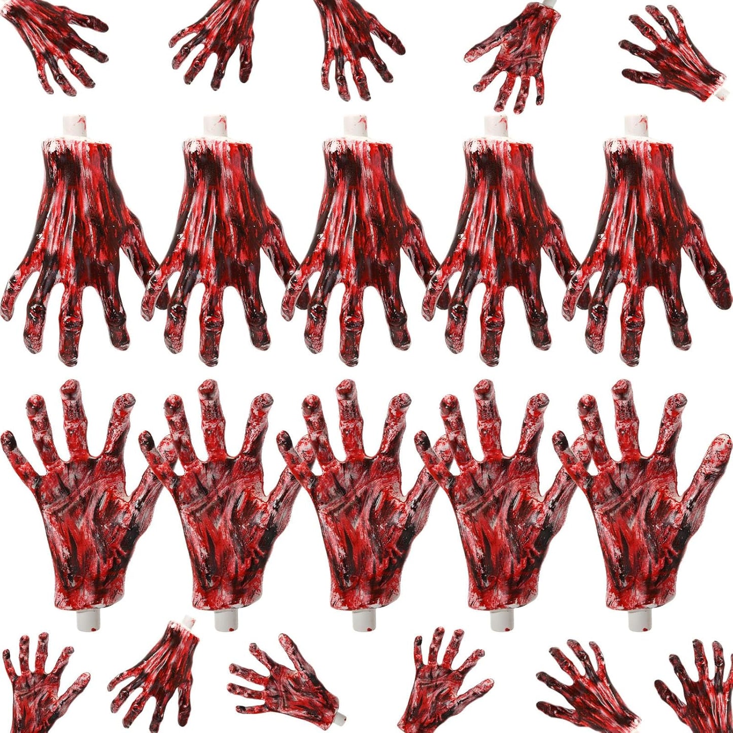 Realistic Halloween Skeleton Hands for Scary Props and Decor