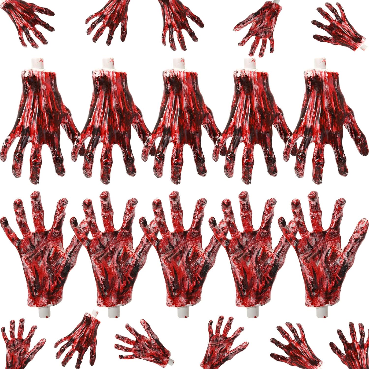 Realistic Halloween Skeleton Hands for Scary Props and Decor