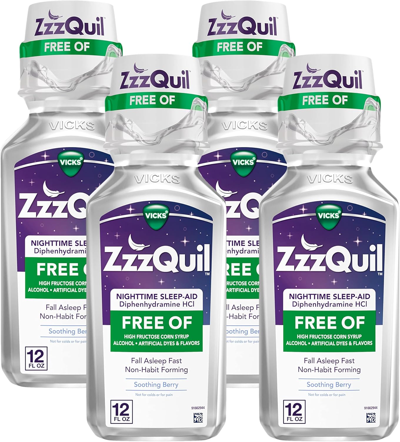 ZzzQuil Nighttime Sleep Aid Liquid for Fast, Restful Sleep