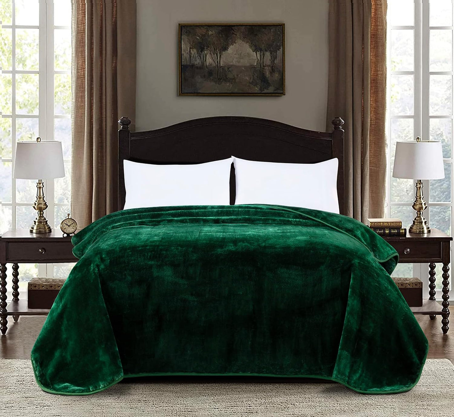 Heavy Korean Style Faux Mink Blanket - Thick Plush Warmth