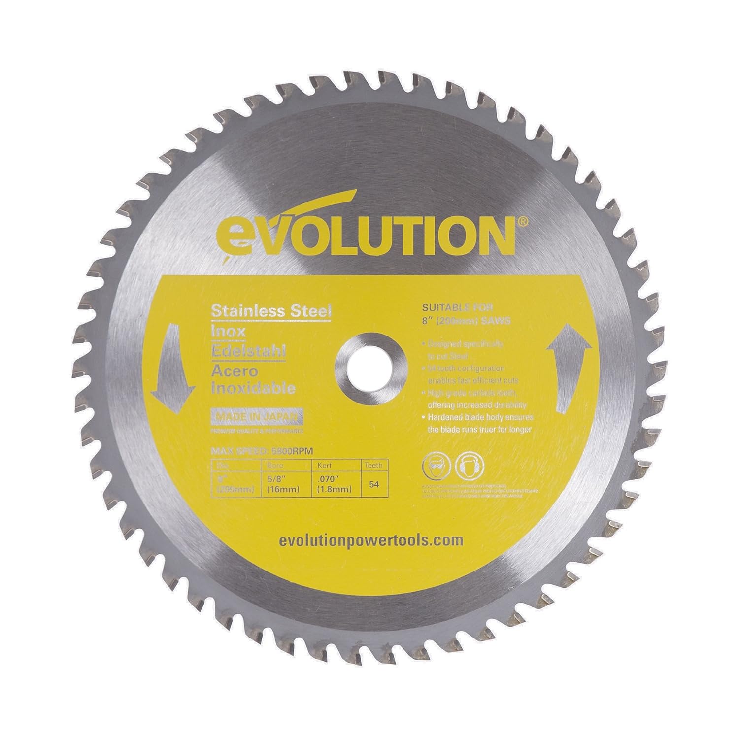 Evolution 8-Inch Stainless Steel Cutting Saw Blade Review