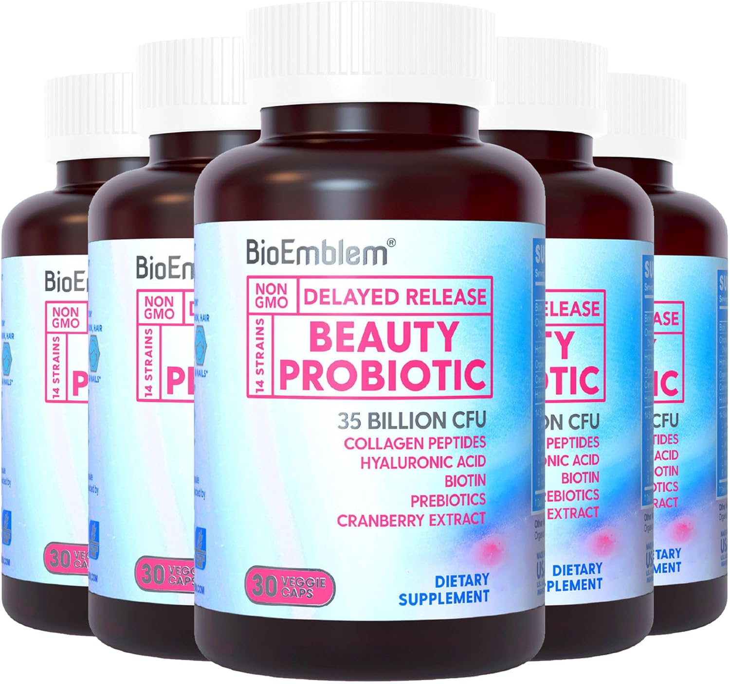 BioEmblem Beauty Probiotics for Women with Biotin & Collagen
