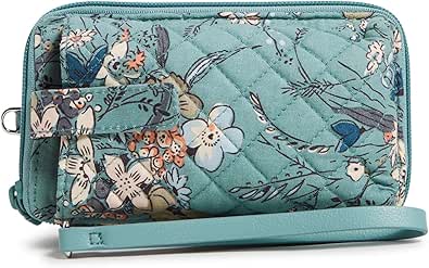 Women's Cotton Smartphone Wristlet with RFID Protection for Safety