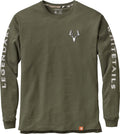 Men's Long Sleeve Preshrunk 100% Heavyweight Cotton Tee - Casual Fit