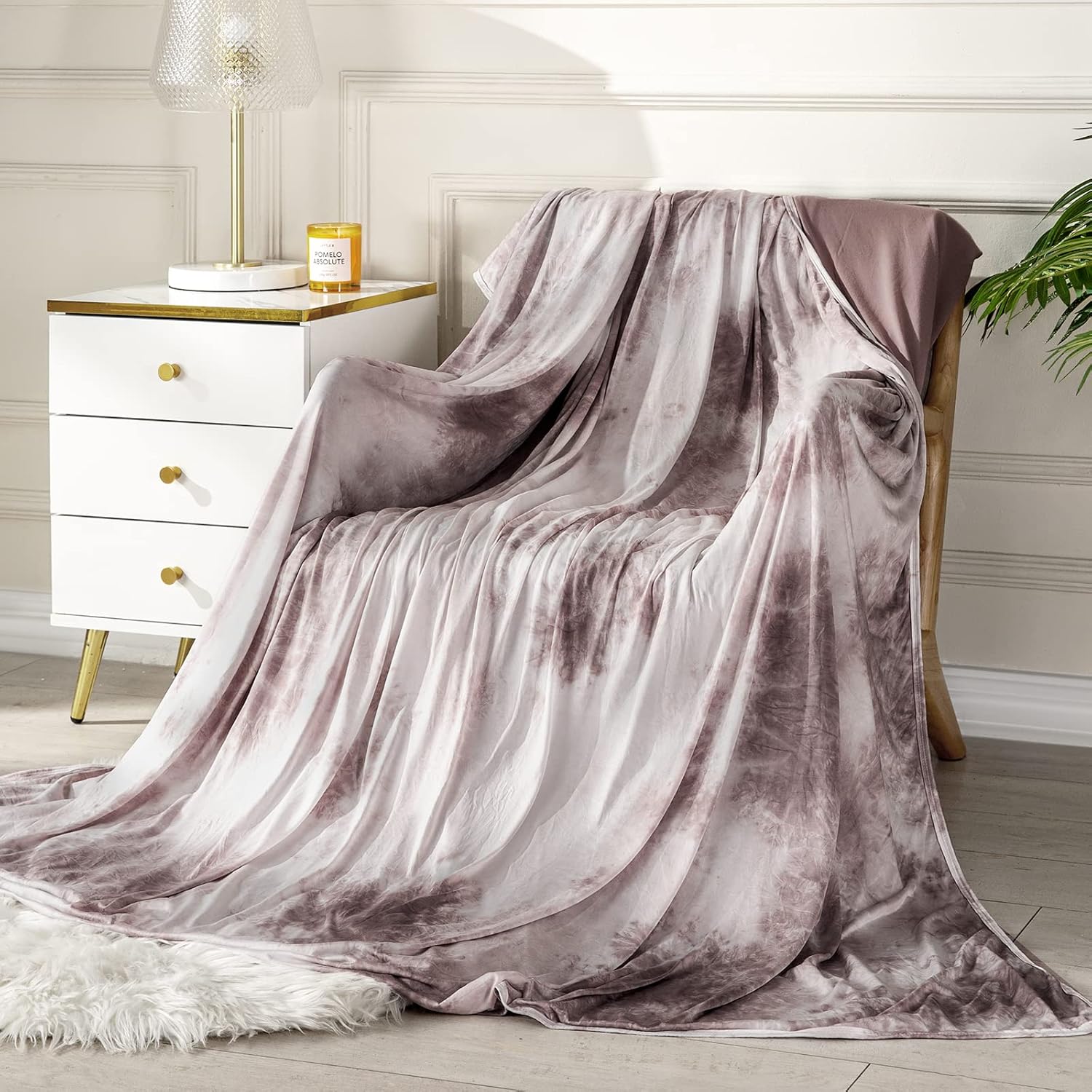 Topcee Cooling Blanket for Hot Sleepers with Decorative Tie Dye