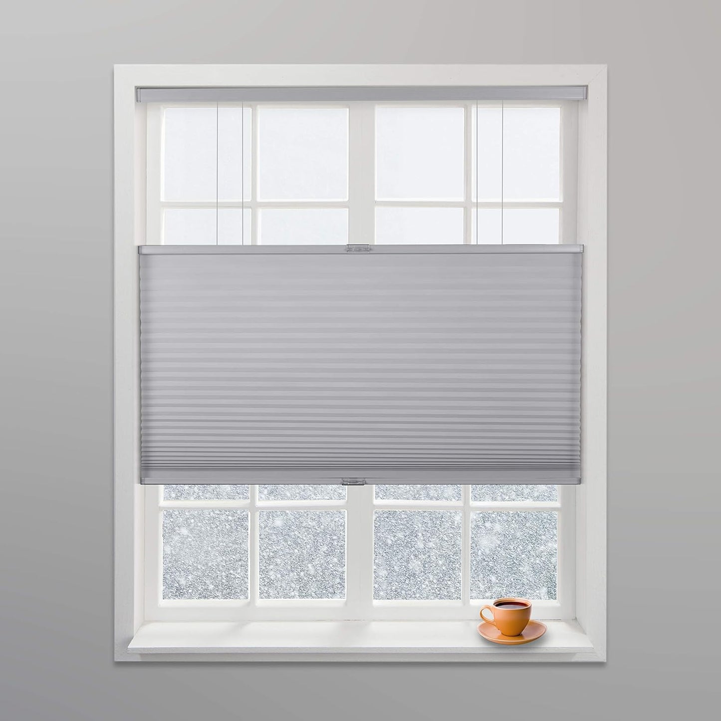 Arlo Blinds Grey Light Filtering Cordless Cellular Shades 31.5in W