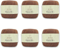 Sensy Crochet Thread Size 10, 6 Skeins (Mink) - Fine Mercerized Cotton