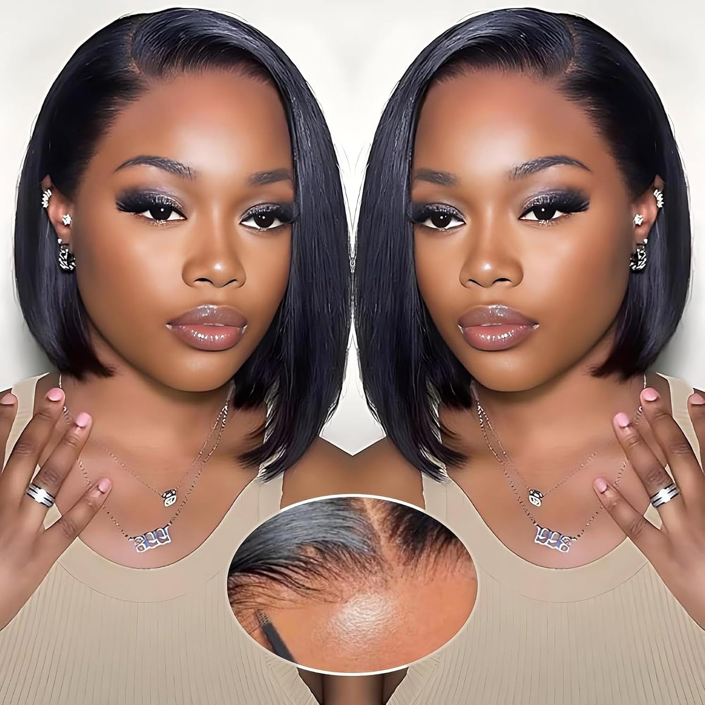 Wear and Go Glueless Bob Wig Human Hair for Effortless Style