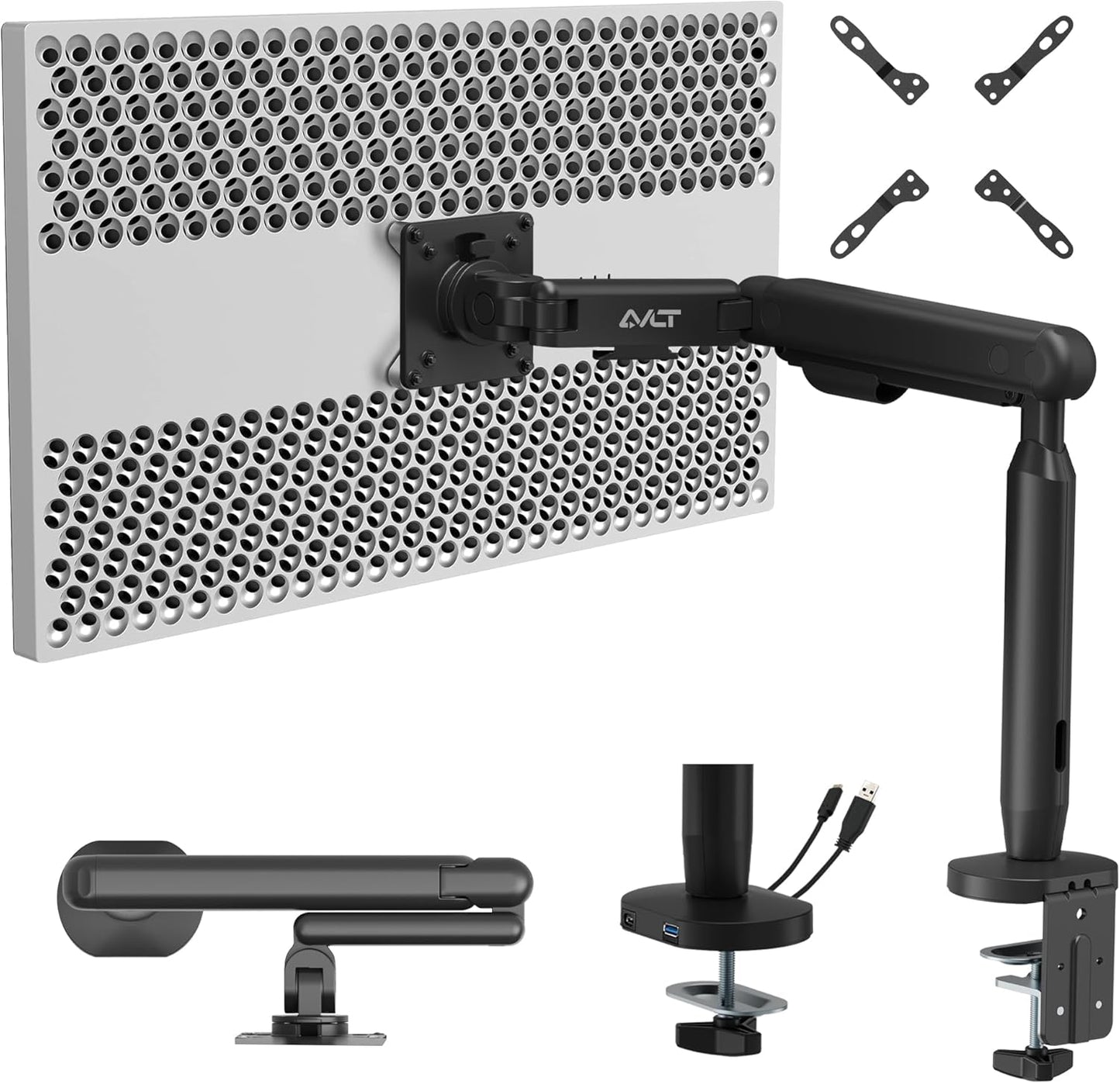 AVLT Single 17in-40in Ultrawide Monitor Arm for Ergonomics