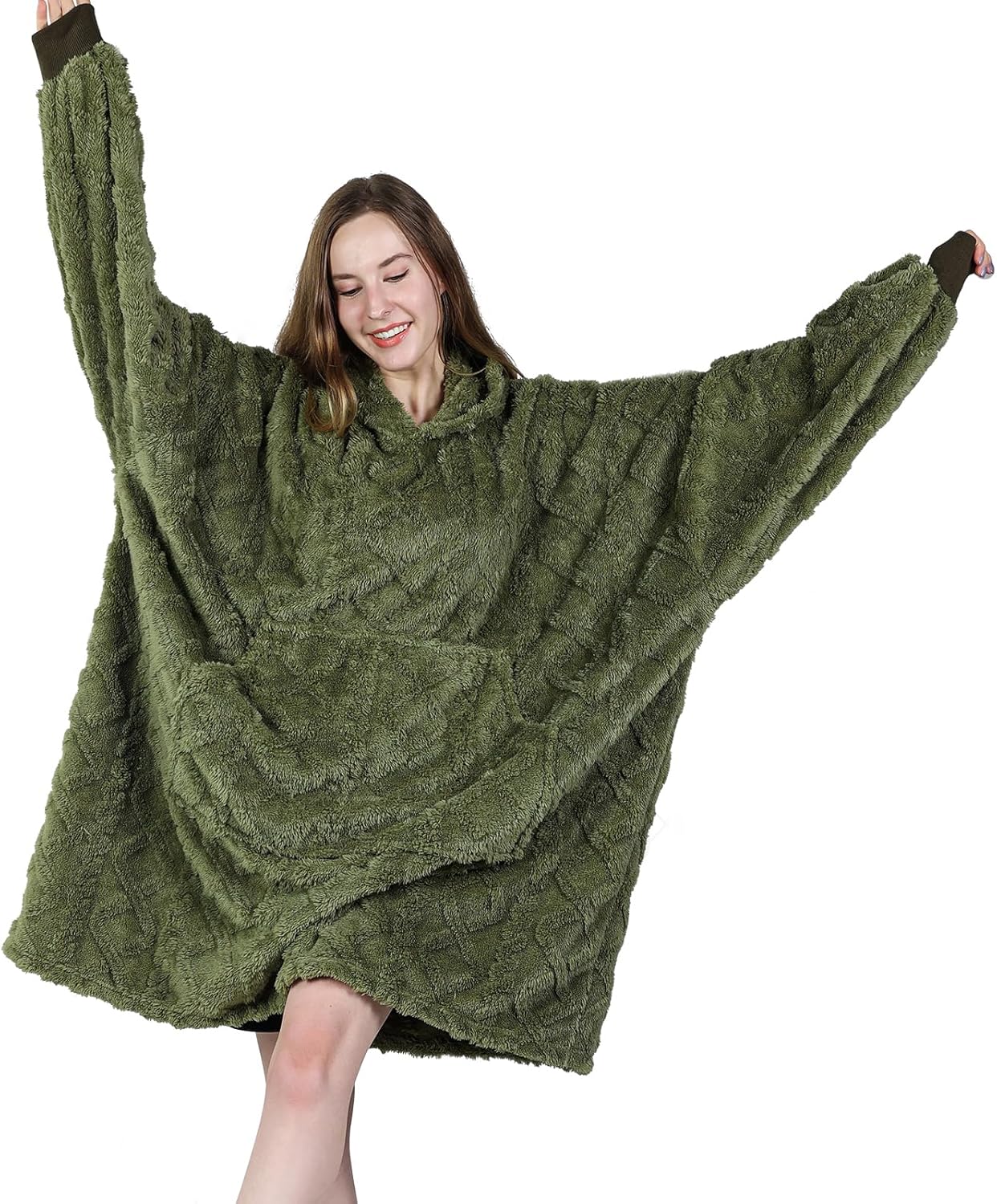 MIZZEO Oversized Hooded Wearable Blanket - Cozy Gift for Her