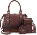 Wrangler 3Pcs Doctor Bag Sets for Women Top-handle Satchel Bags