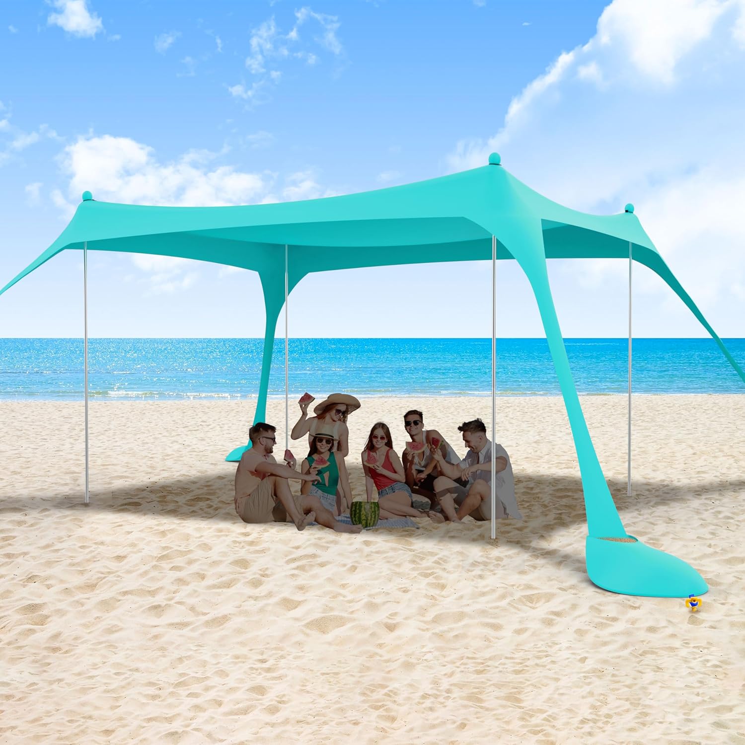ihuan Beach Tent Sun Shelter 11X11FT for Family Outdoor Fun