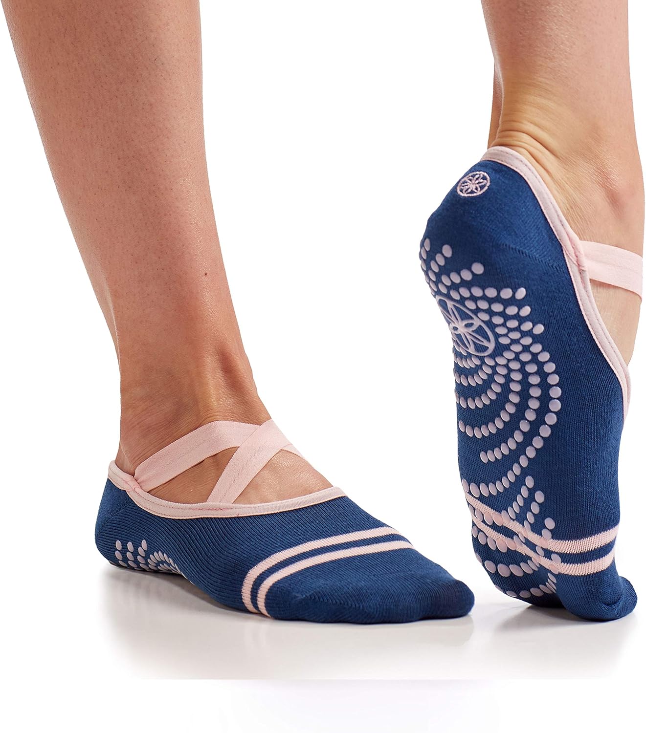 Gaiam Yoga Barre Socks - Non-Slip Toe Grip for Ultimate Balance