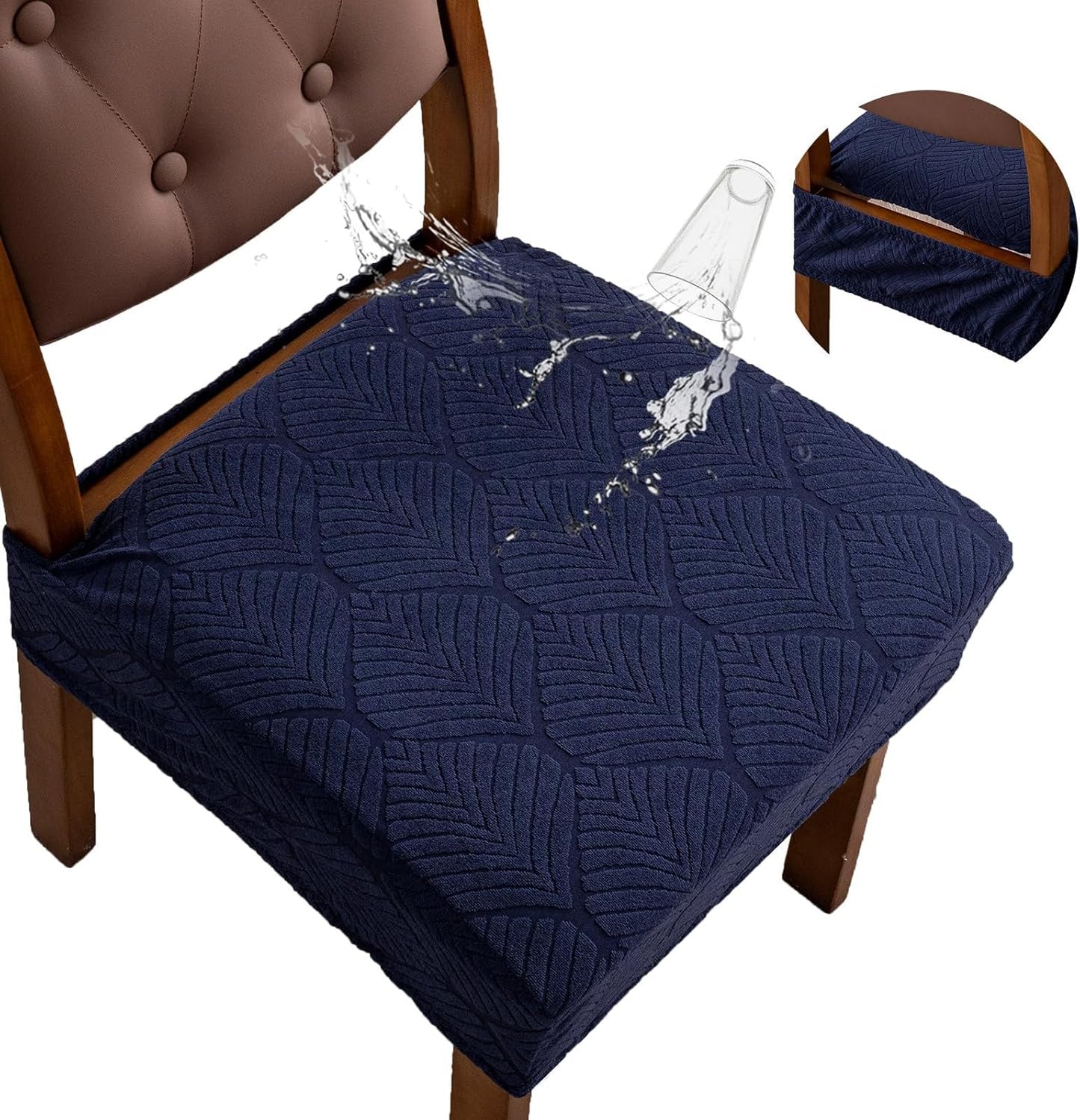 Removable and Washable Seat Covers for Dining Room Chairs Set