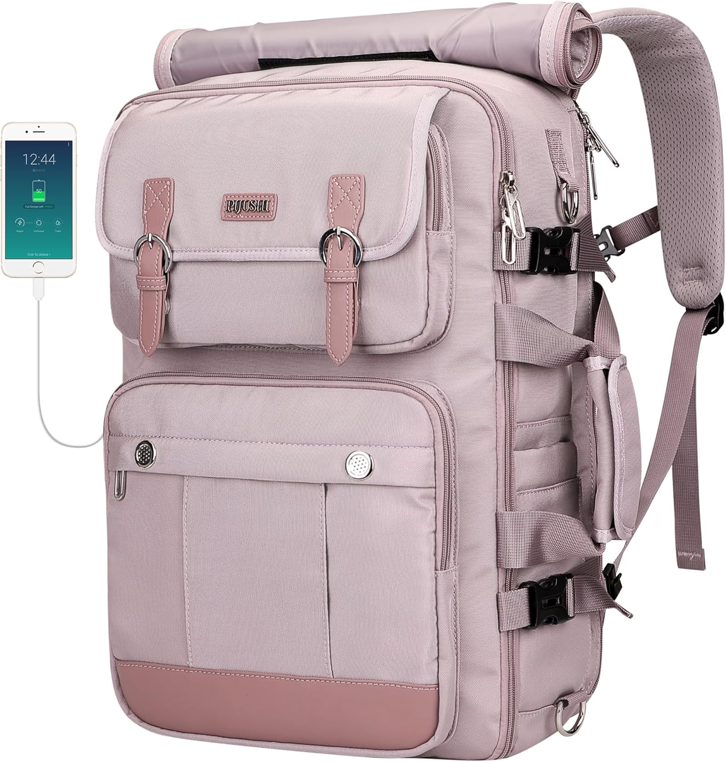 PIJUSHI Travel Backpack for Women - Convertible Carry on Luggage