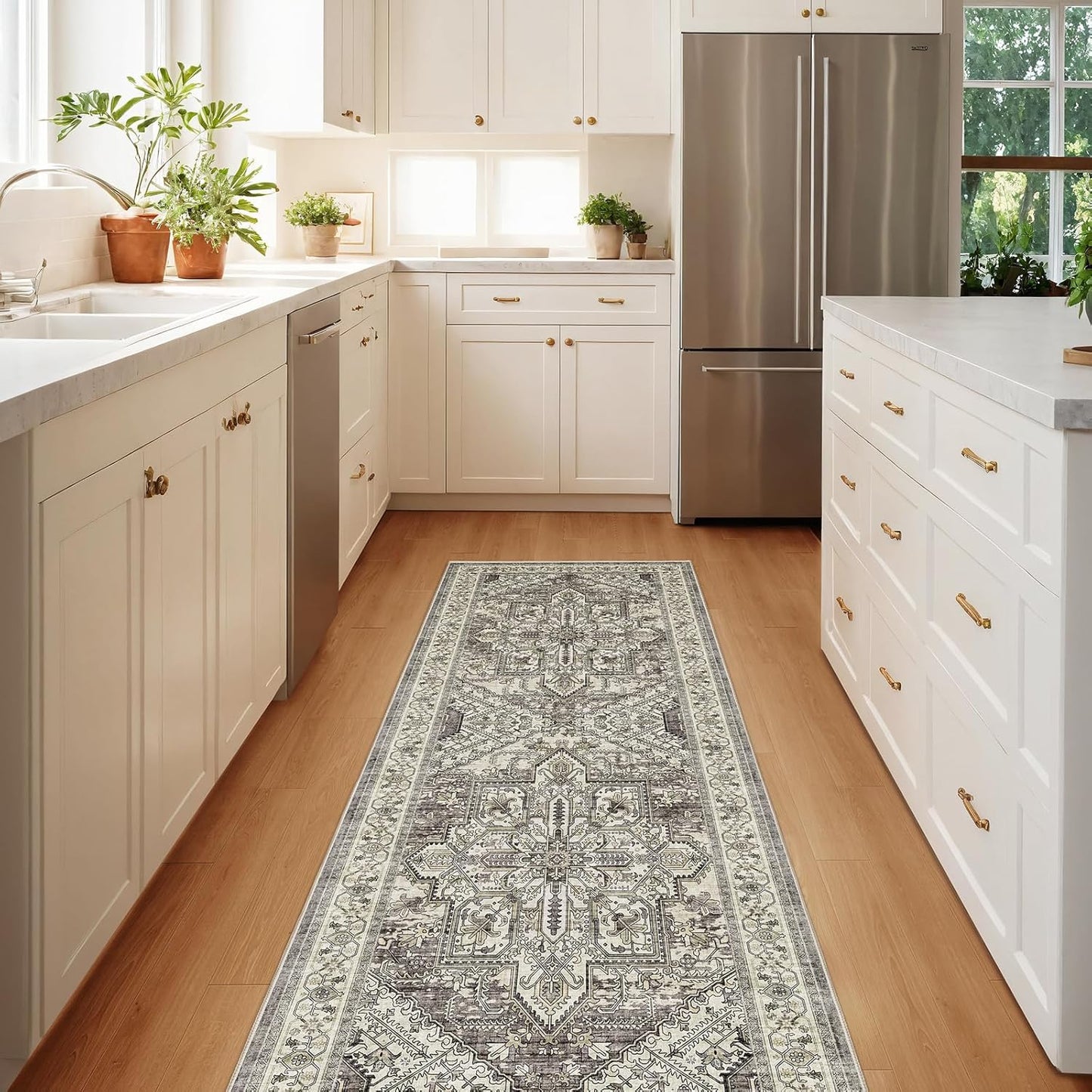 WITSHOCK Boho Area Rugs Machine Washable for Living Room