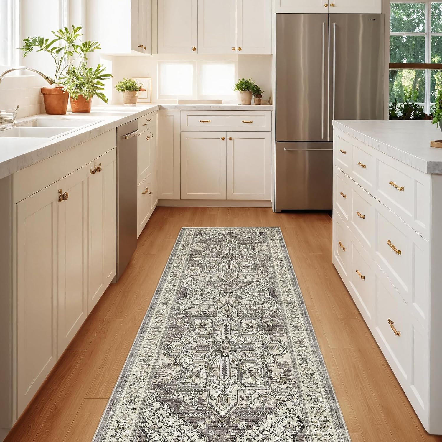 WITSHOCK Boho Area Rugs Machine Washable for Living Room