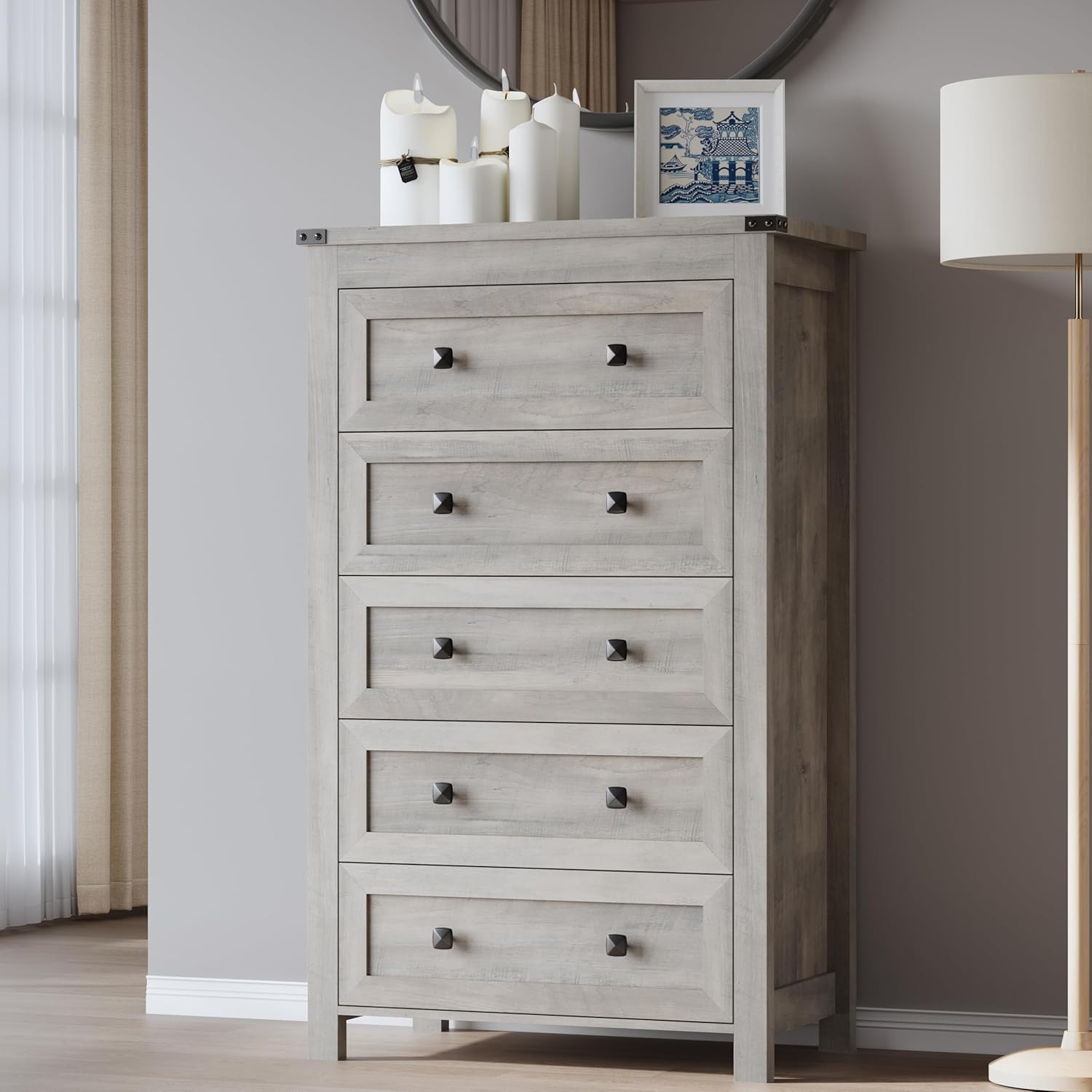 Tall 5-Drawer Dresser for Modern Storage Solutions