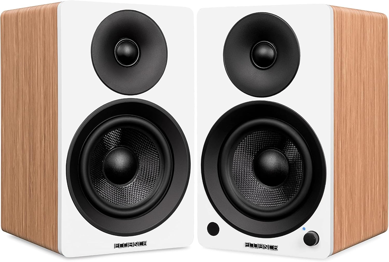Fluance Ai41 Powered 2-Way Stereo Bookshelf Speakers for Music