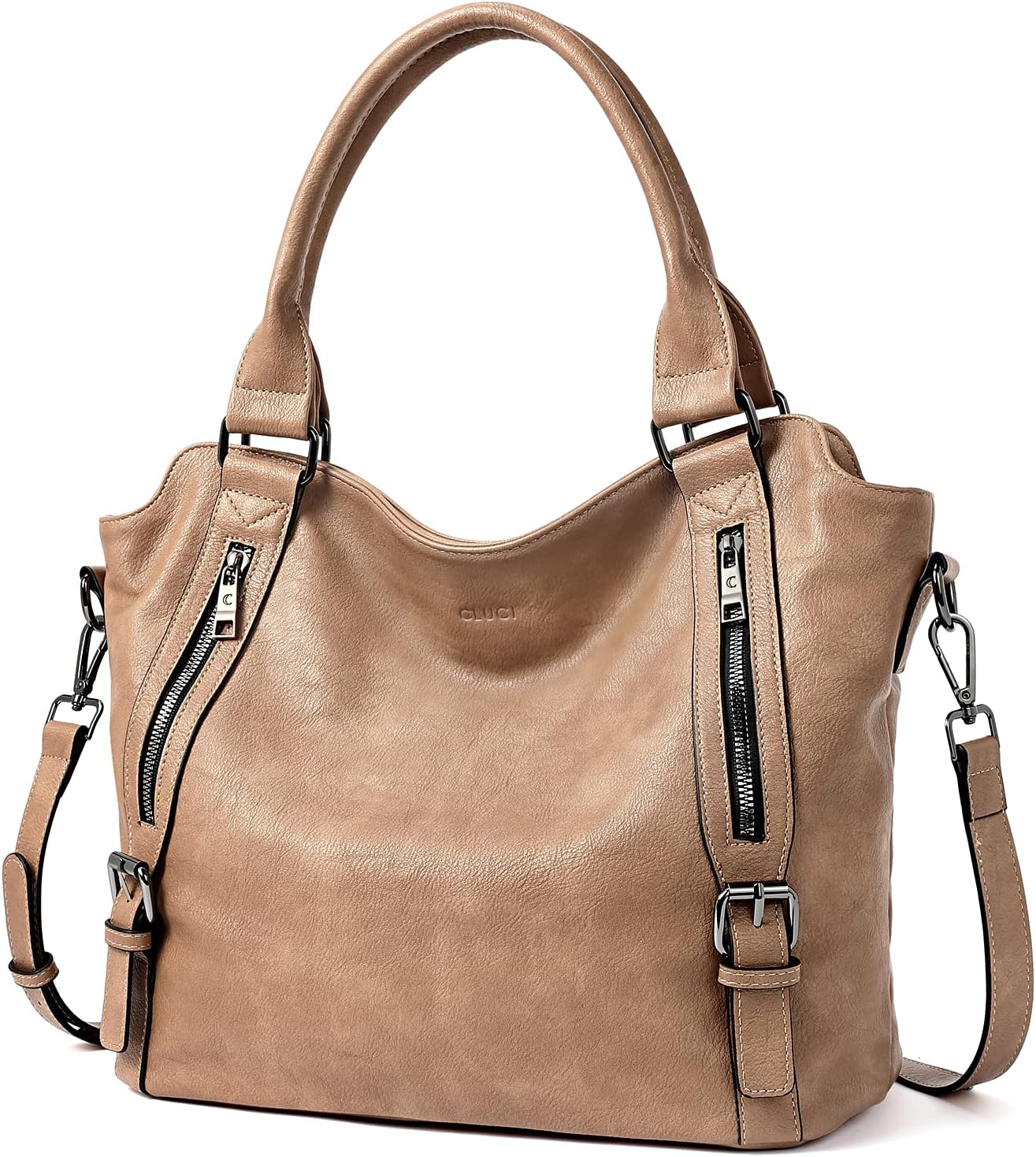 CLUCI Large Hobo Bags for Women with Multiple Pockets and Style