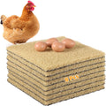 8 Pack Chicken Nesting Pads for Coop with Fake Wooden Eggs