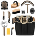 Horse Grooming Kit with Organizer Tote Bag for Equine Care