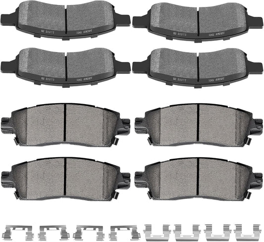 SCITOO D1169 D883 Brake Pads Set for Buick, Chevy, GMC, Isuzu