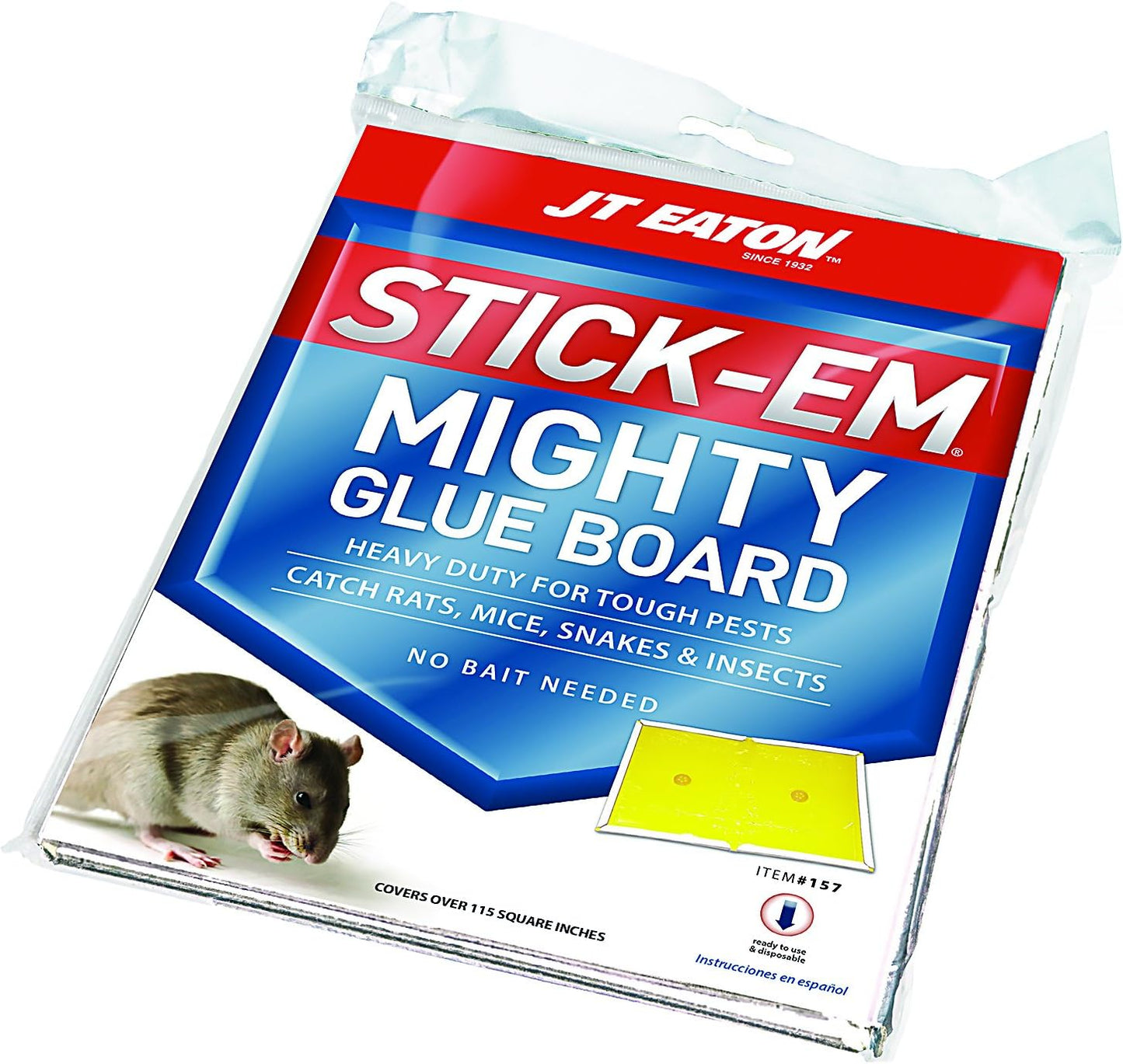 JT Eaton City Rat & Snake Glue Trap - Indoor Home Defense