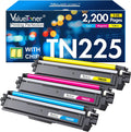 Valuetoner Compatible TN225 Toner Cartridge 3-Pack - High Yield Color