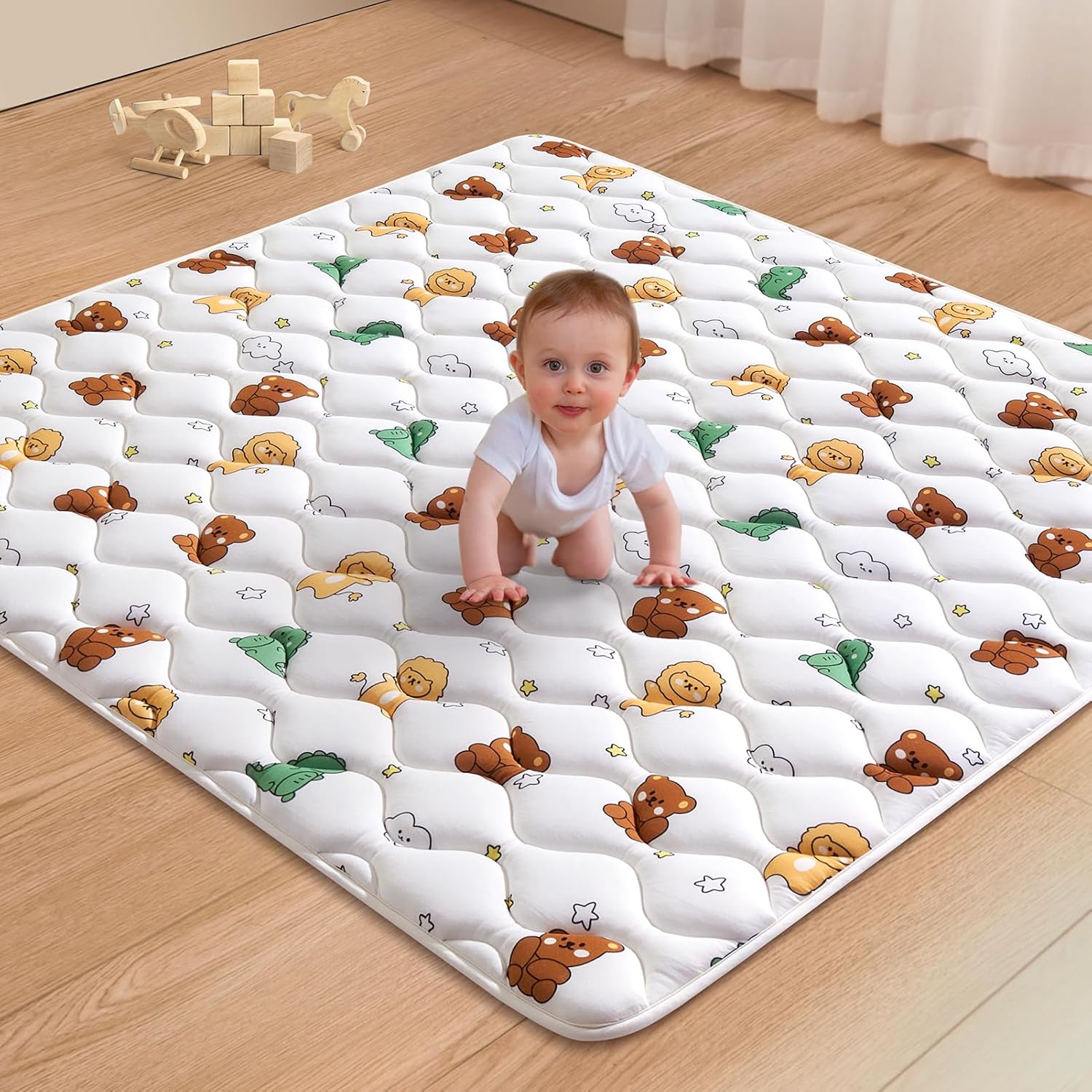 Lilyvibebearhappy Baby Play Mat - Thicker Non-Slip Cushioning
